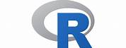R Programming Language Black and White Logo