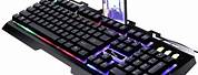 RGB Gaming Keyboard with Phone Holder