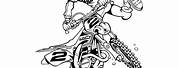 Racer X Motocross Coloring Pages
