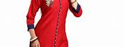 Raw Silk Red Tunic