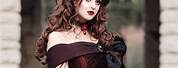 Red and Black Gothic Formal Dress