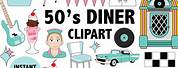 Retro 50s Diner Clip Art