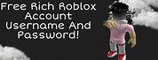 Richest Roblox Account Username and Password