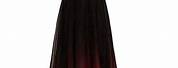 Rose Red and Black Prom Dress
