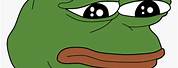 Sad Meme Face Pepe Frog