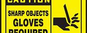 Safety Signs Sharp Objects Clip Art