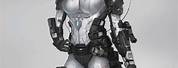 Sci-Fi Female Body Armor Concept Art