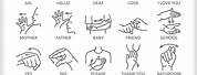 Sign Language Words Clip Art