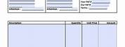 Simple Invoice Template Free Word