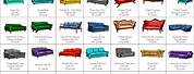 Sofa Upholstery Yardage Chart