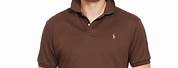 Soft Cotton Polo Shirt Ralph Lauren Brown