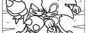 Sonic Fighting Knuckles Coloring Pages