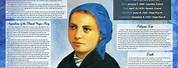 St. Bernadette Soubirous Information Poster