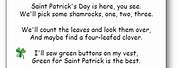 St. Patrick's Day Kids Poem