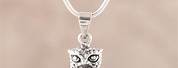 Sterling Silver Owl Necklace Pendant