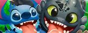 Stitch and Toothless Wallpaper Desktop HD
