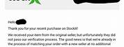 Stock X Order Confirmation
