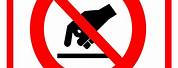 Stop Sign Clip Art Do Not Touch