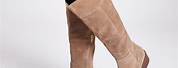 Suede Knee High Boots River Island