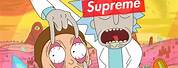 Supreme Rick and Morty Wallpaper 1080 Px