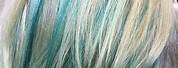 Teal Hair Color with Silver Highlights