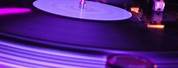 Teal and Purple DJ Turntables