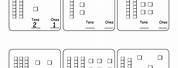Tens and Ones Worksheet Black and White