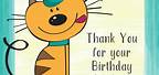 Thank You for Your Birthday Wishes Cat