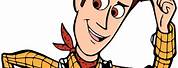 Toy Story Woody Holding a Number 4 Clip Art