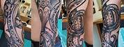 Tribal Octopus Sleeve Tattoo Designs