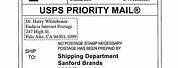 USPS Order Shipping Label