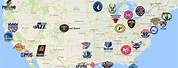 Us Map NBA Teams
