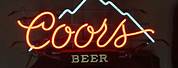 Vintage Coors Lighted Beer Signs