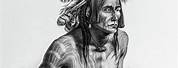 Warrior Native American Sketch