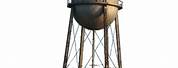 Water Tower Clip Art with American Flag