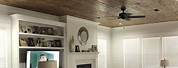 White Shiplap Walls with Wood Ceiling