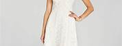 White Sleeveless V-Neck Dress