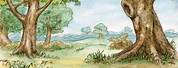 Winnie the Pooh Hundred Acre Wood Background