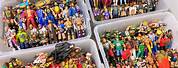 Wrestling Action Figures Plastic Container
