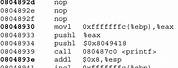 X86 Assembly Instructions