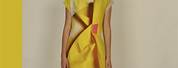 Yellow Post It Notes as Dress