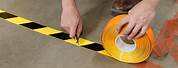 Yellow and Black Striped Floor Tape