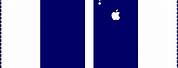 iPhone XR Template Blue