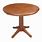 Round Pedestal Dining Table with Leaf