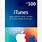 $ 500 iTunes Gift Card