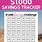 $1000 SavingsChallenge Chart