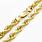 14Kt Gold Rope Chain Necklace