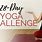 28 Day Yoga Challenge
