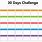 30-Day Challenge Calendar