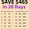 30-Day Savings Plan Printable